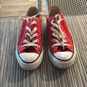 Red Canvas Sneakers